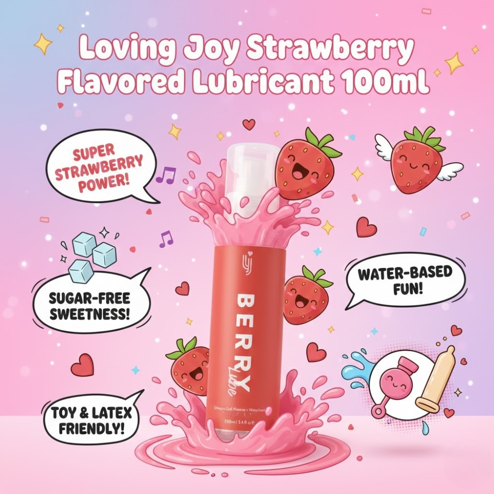 Loving Joy Strawberry Flavoured Lubricant 100ml - Image 4